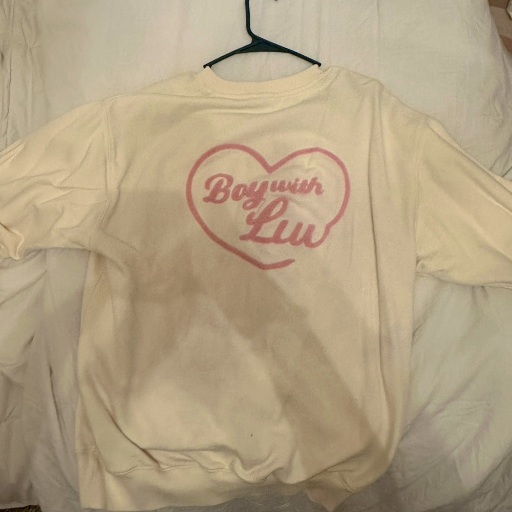 BTS boy with luv sweatshirt